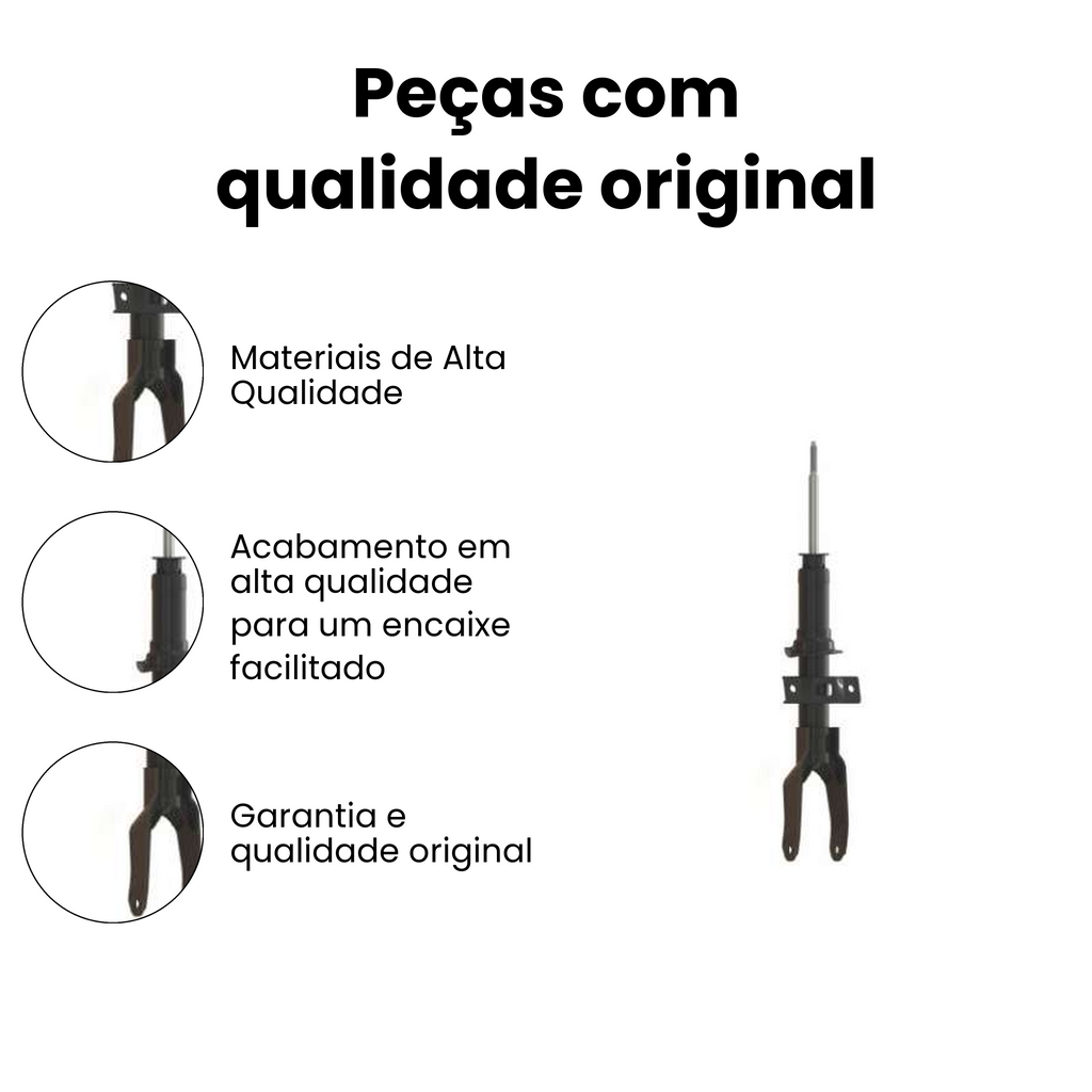 Amortecedor de Suspensão Dianteiro Direito/Esquerdo VOLKSWAGEN HG-36081 - Imagem 3
