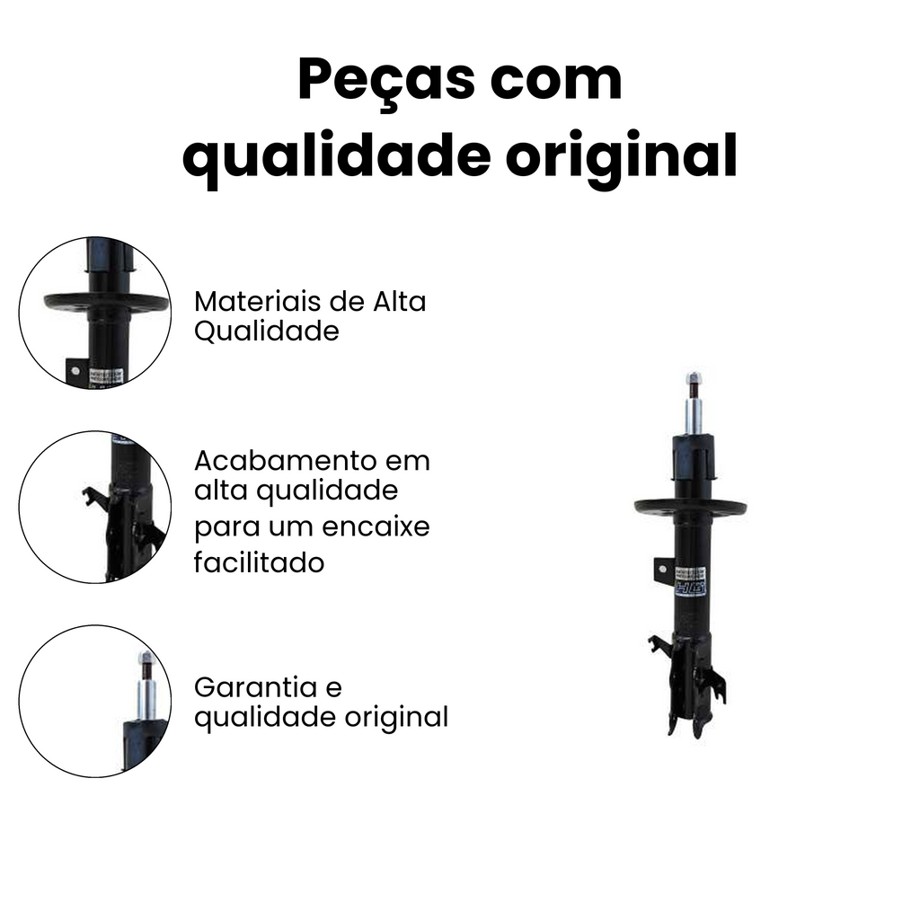 AMORTECEDOR DE SUSPENSÃO DIANTEIRO DIREITO FORD HG-41010 - Imagem 3