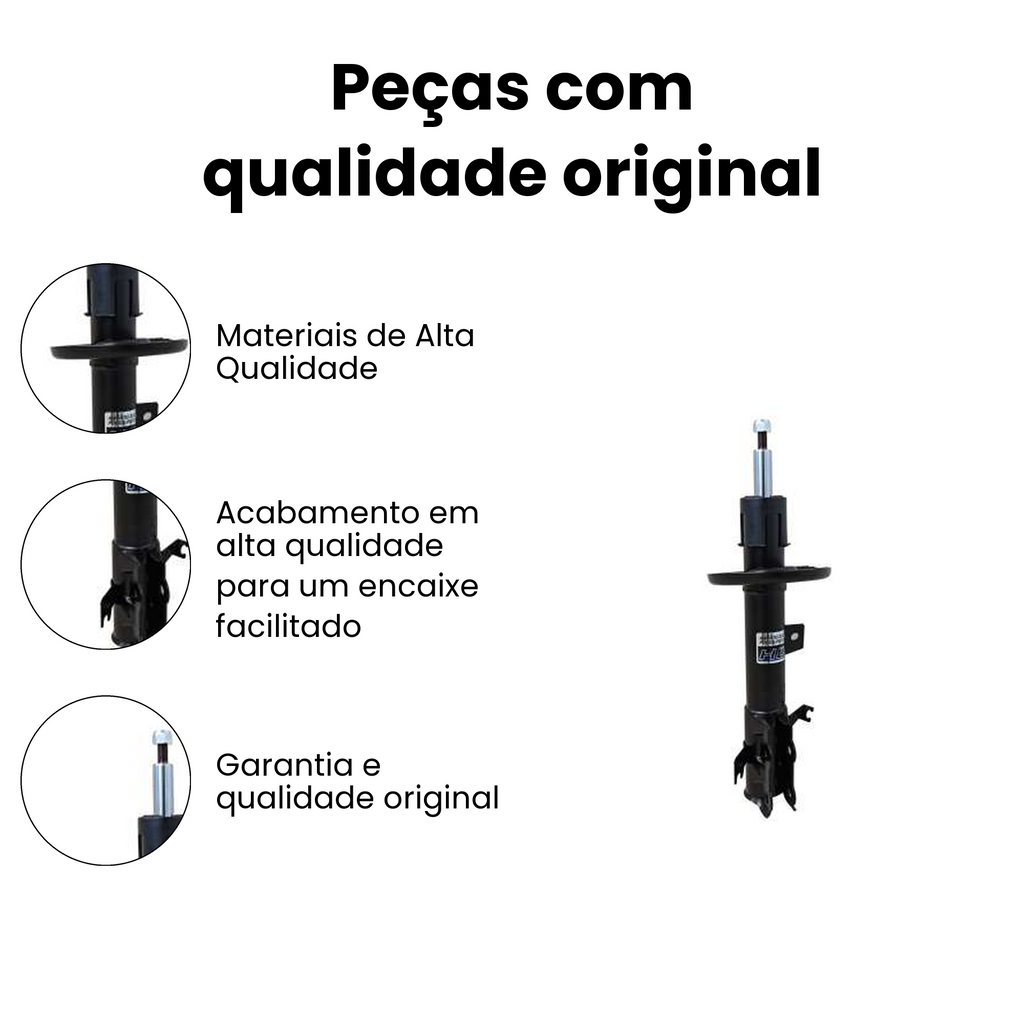 Amortecedor de Suspensão Dianteiro Esquerdo Ford EcoSport - Imagem 3