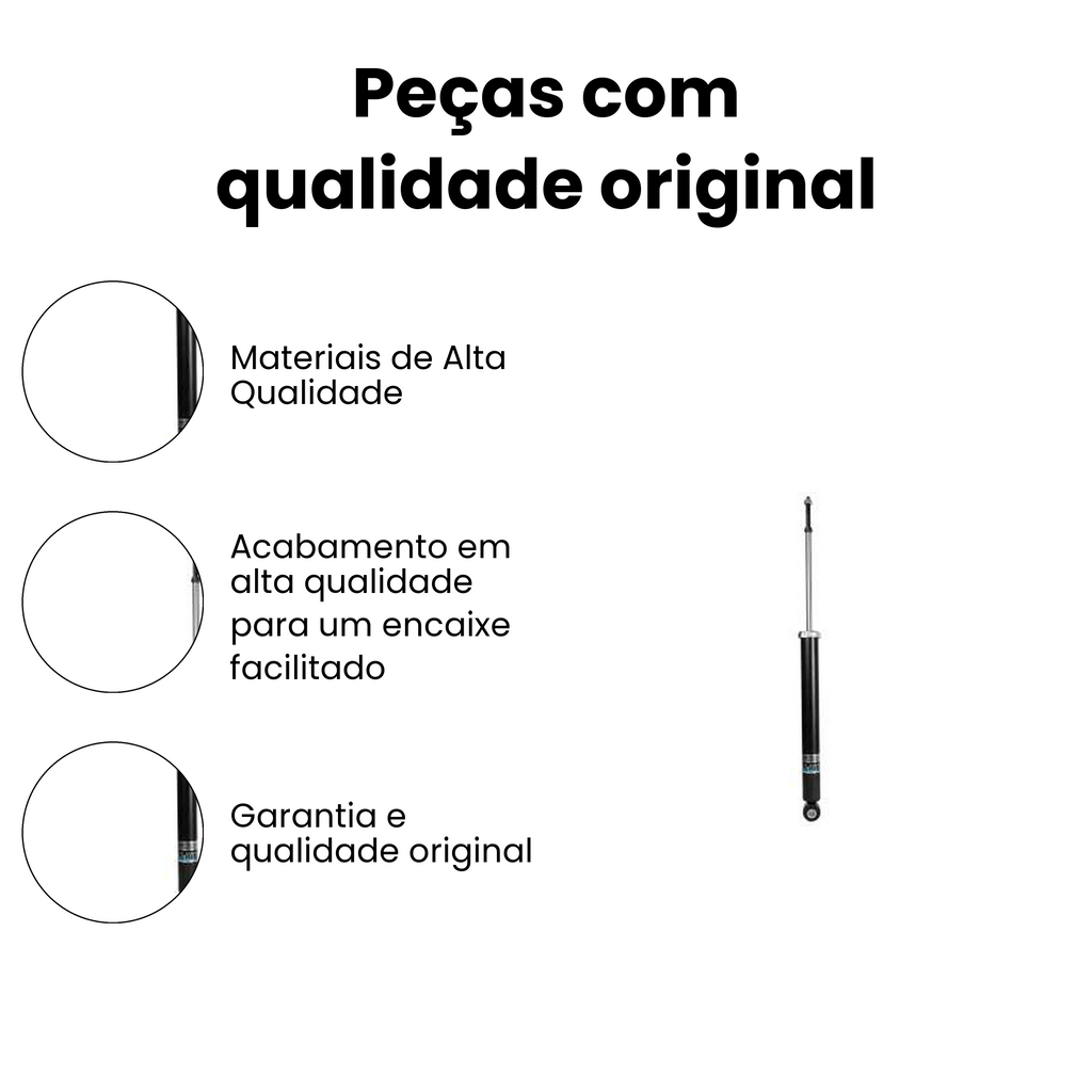 Amortecedor de Suspensão Traseiro Direito Esquerdo Ecosport - Imagem 3