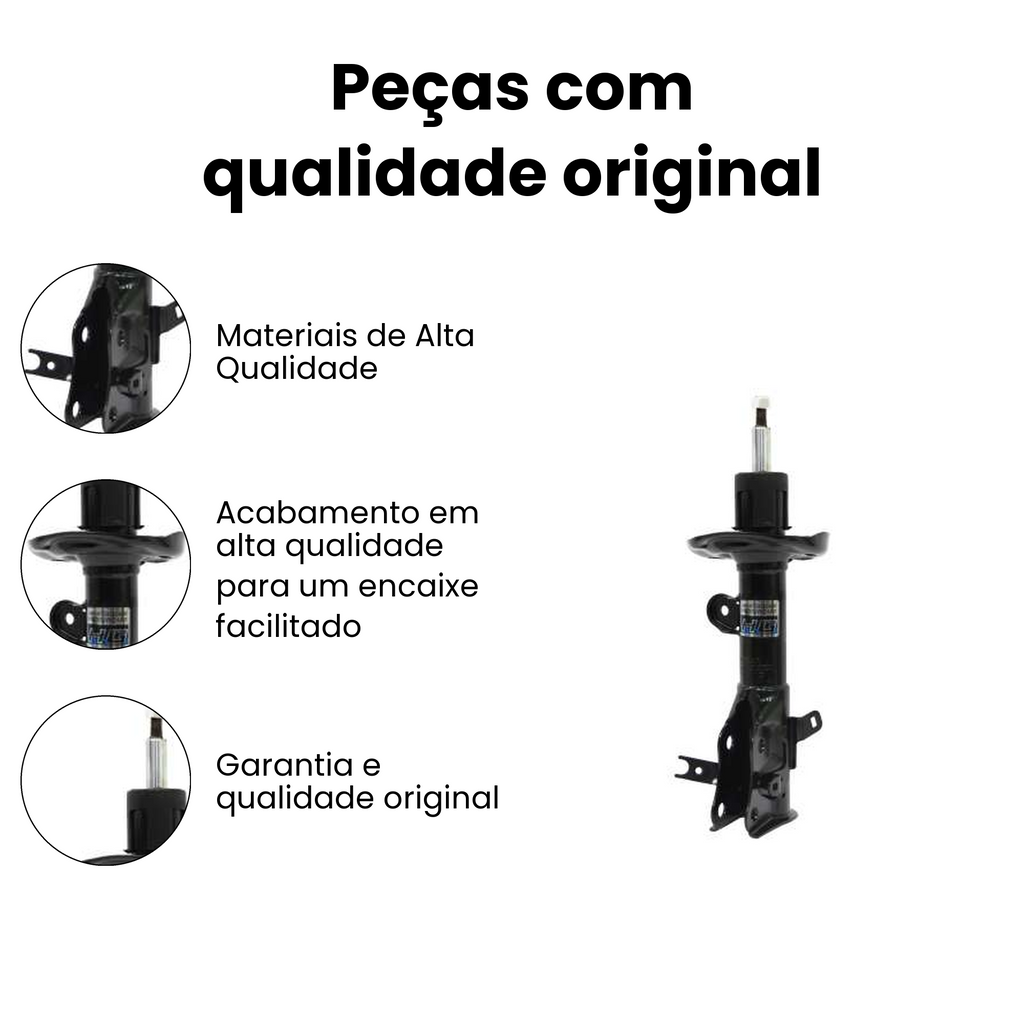 AMORTECEDOR DE SUSPENSAO DIANTEIRO DIREITO HONDA HG-41018 - Imagem 3