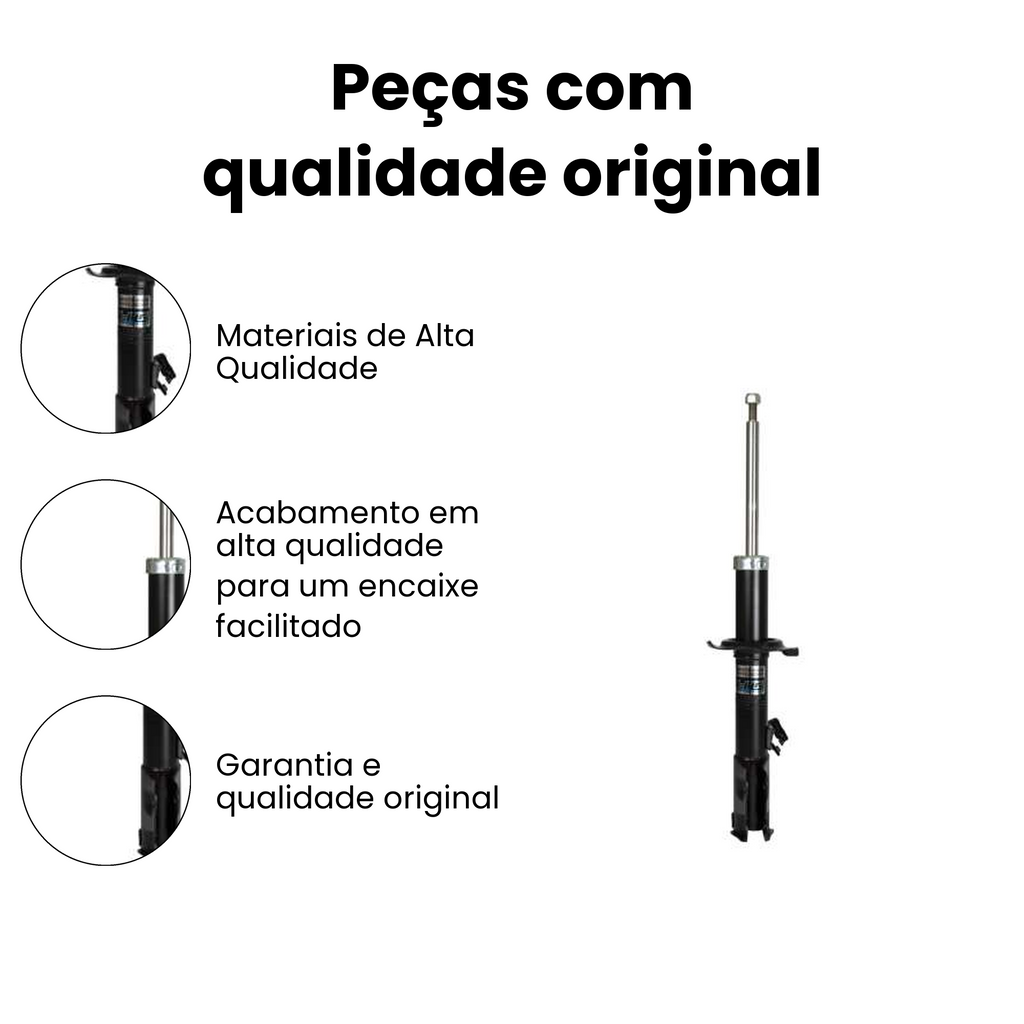 Amortecedor de Suspensão Dianteiro Direito Nissan March - Imagem 3