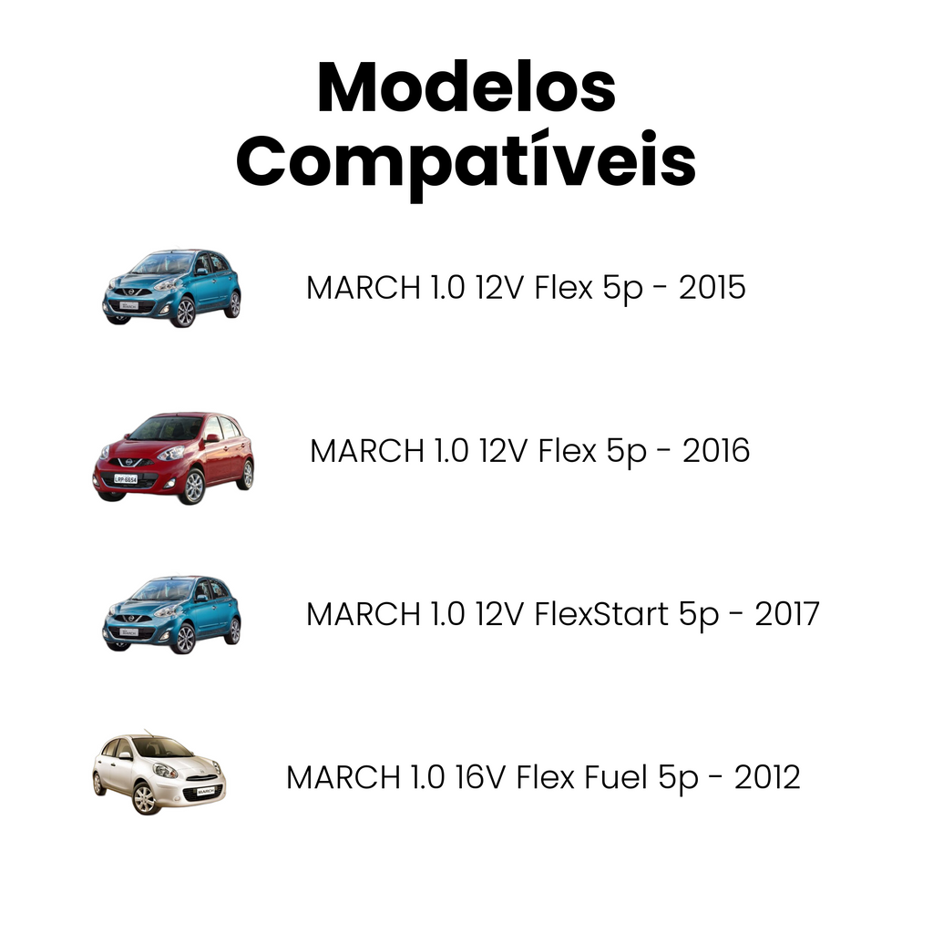 Amortecedor de Suspensão Dianteiro Esquerdo Nissan March - Imagem 4