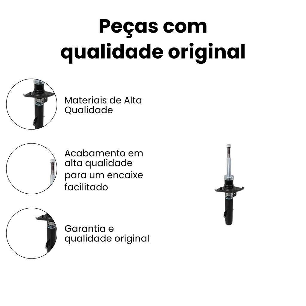 AMORTECEDOR DE SUSPENSAO DIANTEIRO DIREITO CITROEN HG-41046 - Imagem 3