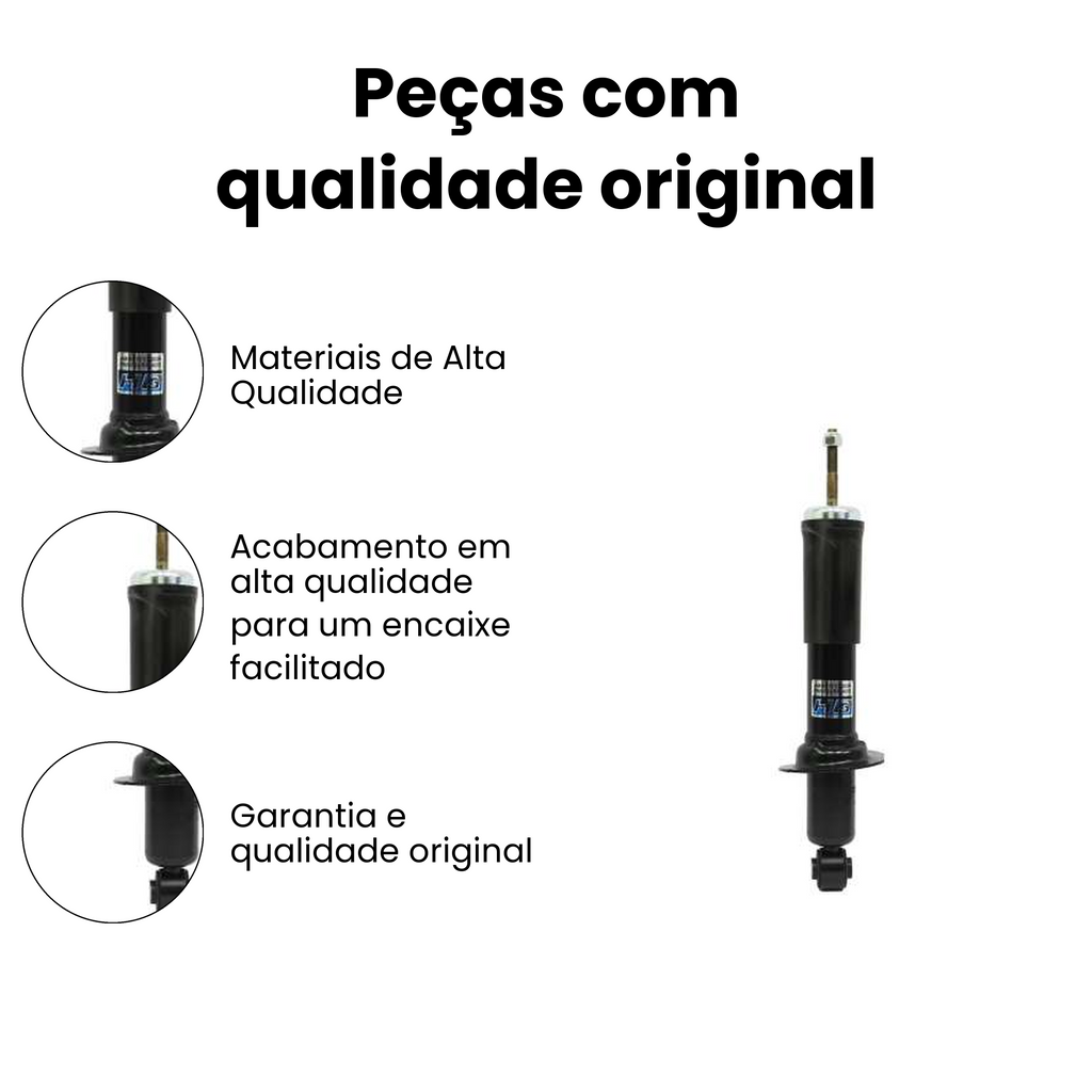AMORTECEDOR DE SUSPENSÃO DIANTEIRO DIREITO E ESQUERDO NISSAN HG-41086 - Imagem 3