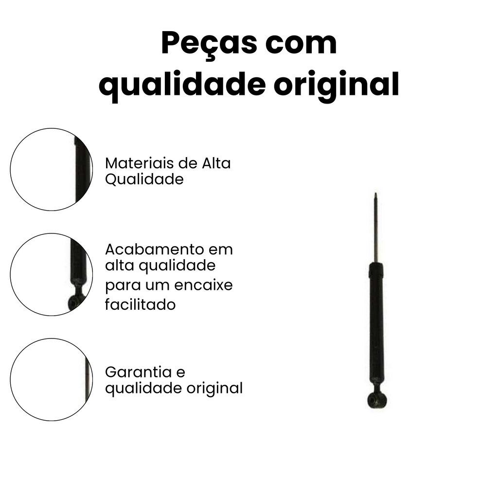 Amortecedor de Suspensão Traseiro Direito Esquerdo Ford Ka - Imagem 3