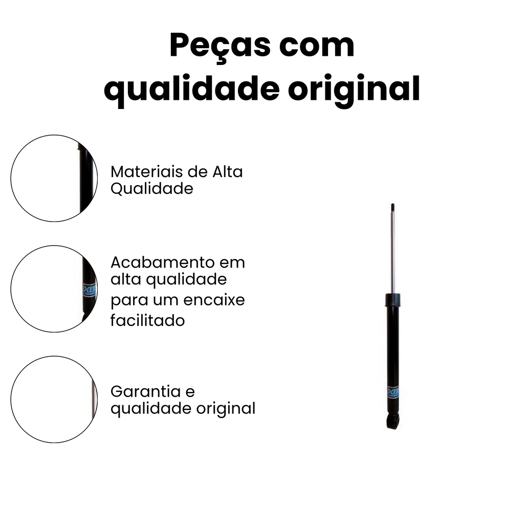 AMORTECEDOR DE SUSPENSÃO TRASEIRO DIREITO E ESQUERDO HONDA HG-41163 - Imagem 3