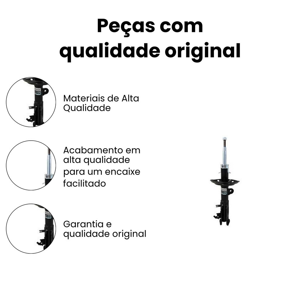 AMORTECEDOR DE SUSPENSÃO DIANTEIRO DIREITO HONDA HG-41167 - Imagem 3
