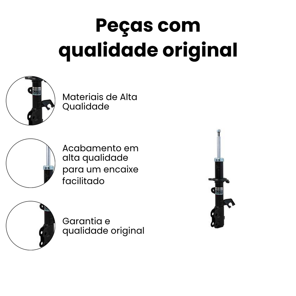 AMORTECEDOR DE SUSPENSÃO DIANTEIRO DIREITO NISSAN HG-41216 - Imagem 3