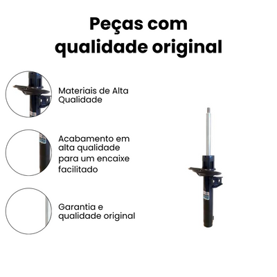 AMORTECEDOR DIANTEIRO DIREITO E ESQUERDO VOLKSWAGEN HG-41230 - Imagem 3