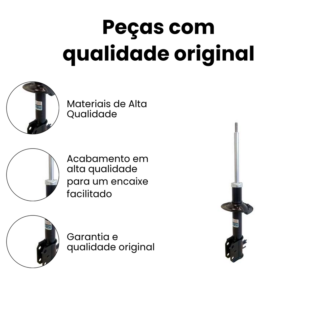 AMORTECEDOR DE SUSPENSÃO DIANTEIRO DIREITO E ESQUERDO TOYOTA HG-41267 - Imagem 3