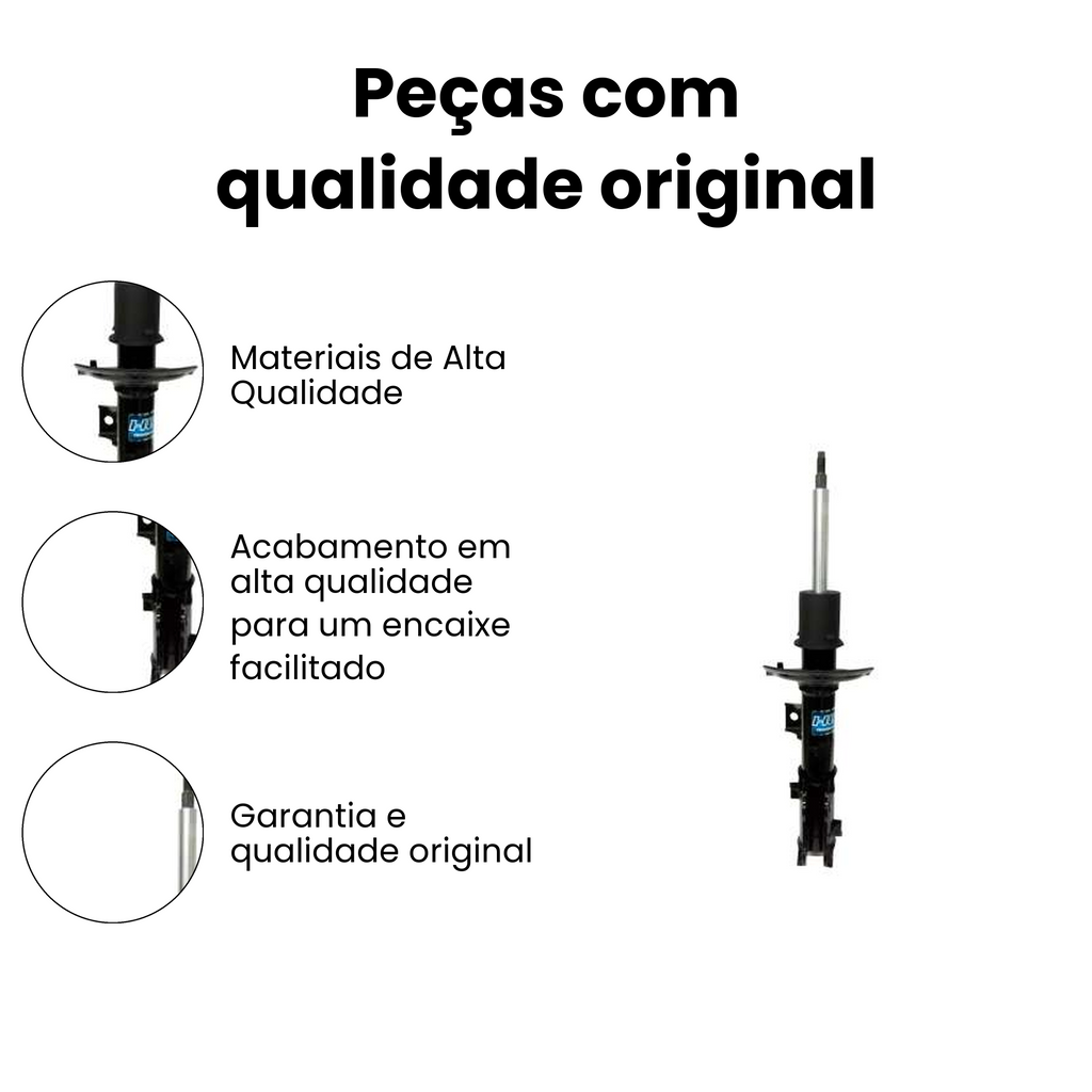 AMORTECEDOR DIANTEIRO DIREITO HYUNDAI HG-41289 - Imagem 3