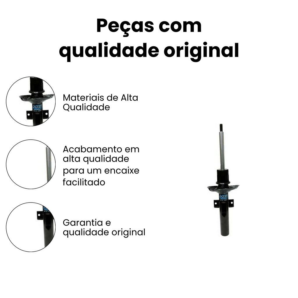 AMORTECEDOR DIANTEIRO DIREITO/ESQUERDO VOLKSWAGEN HG-41297 - Imagem 3