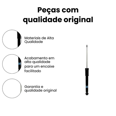 Amortecedor Traseiro Direito/Esquerdo Polo Virtus Original - Imagem 3