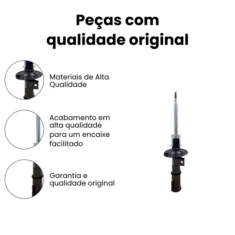 Amort Diant Esq Chevrolet Onix 2013-2019 Onix Plus 2017-2022 - Imagem 3