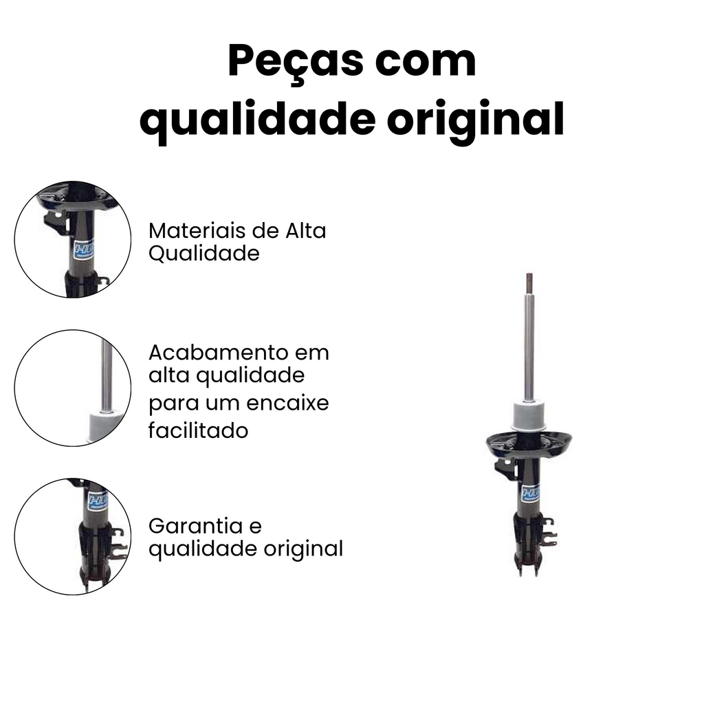 Amortecedor Dianteiro Esquerdo Fiat Palio HG-41363 - Imagem 3