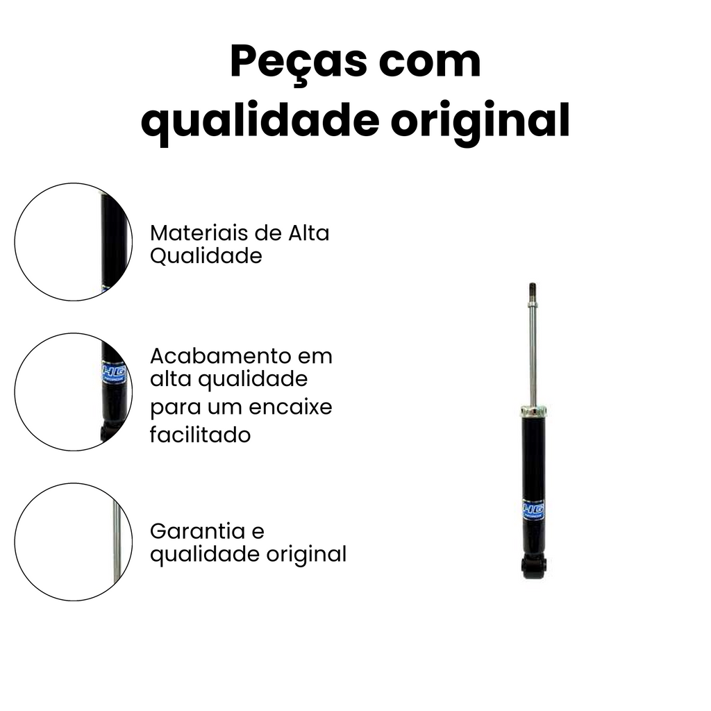 Amortecedor Traseiro Prius 2012-2021 Direito Esquerdo - Imagem 3
