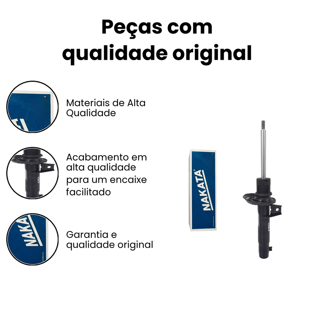 Amortecedor Dianteiro Direito/Esquerdo Jetta - Nakata - Imagem 3