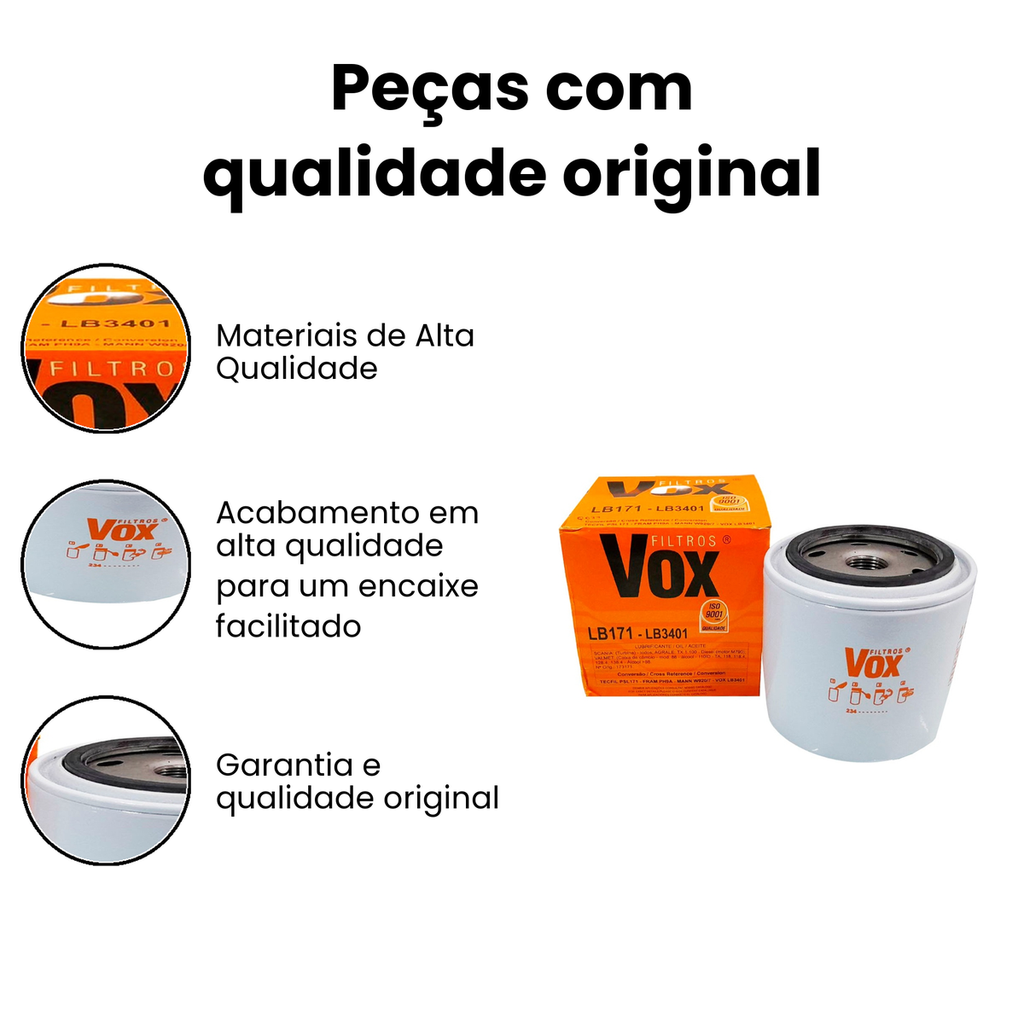 Filtro de Óleo HALOWAY LP/LPO LK - Imagem 3