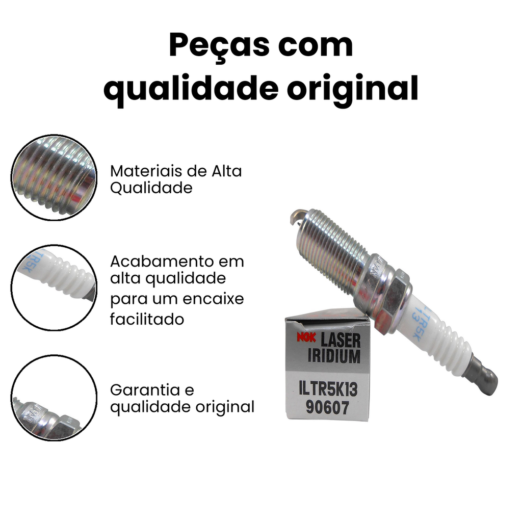 Vela de Ignição NGK ILTR5K13 Fusion - Imagem 3