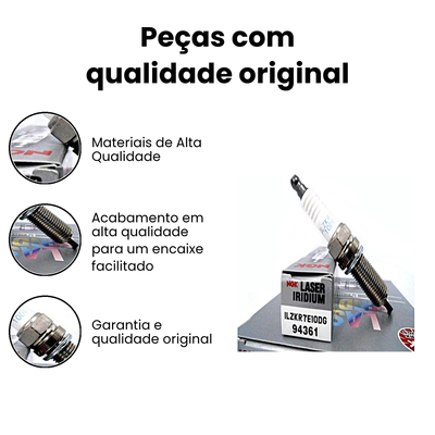 Vela de Ignição NGK ILZKR7E10DG 208 C3 - Imagem 3