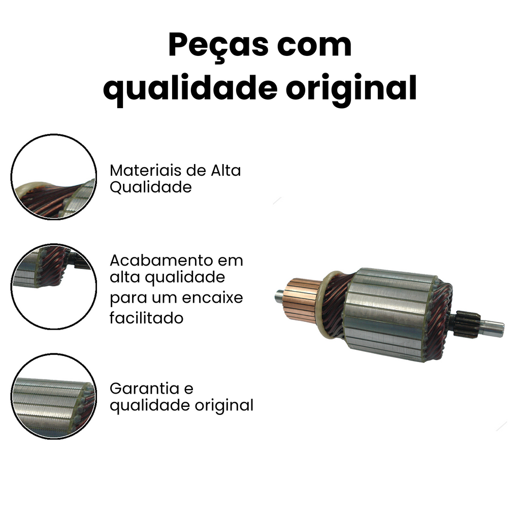Induzido Motor Partida Cargo 815-1519 (98-09) - Imagem 3