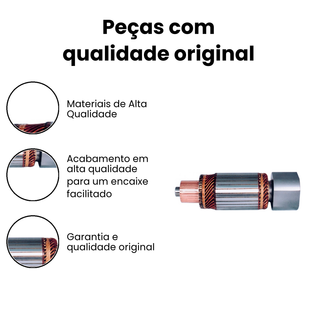 INDUZIDO MOTOR PARTIDA Cargo 2000-2008 - Imagem 3