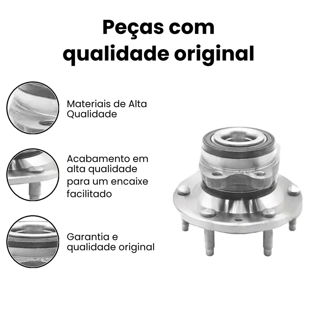 Cubo Roda Dianteiro c/ ABS IRB S10 - Imagem 3