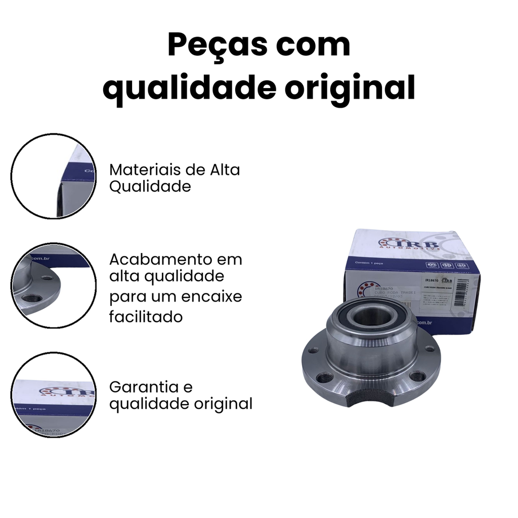 Cubo de Roda Traseiro IRB - Strada - Imagem 3
