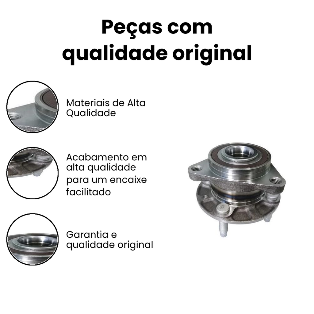 Cubo de Roda Dianteiro c/ Rolamento Onix Onix - Imagem 3
