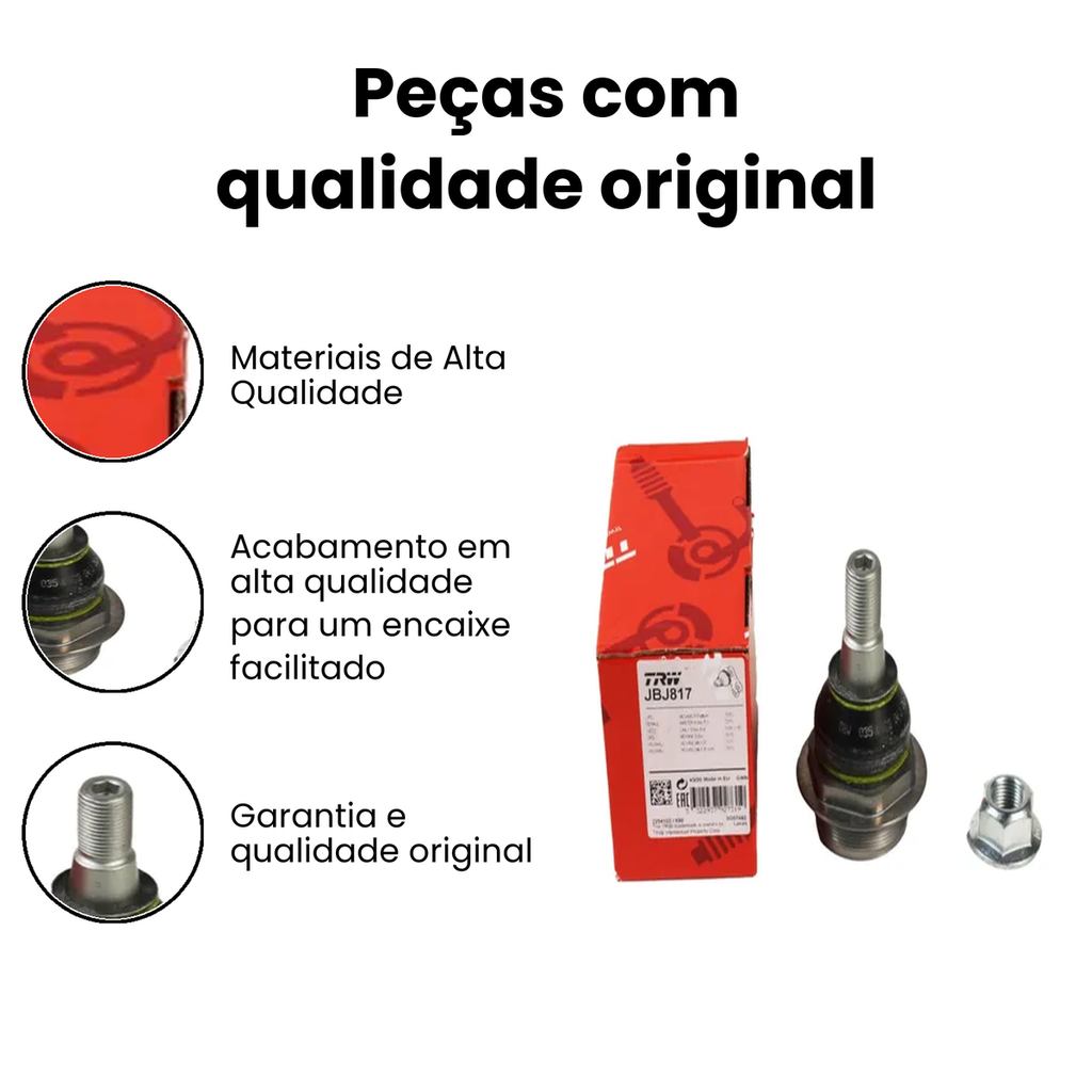 Pivô Suspensão Dianteira Dir. Inferior TRW Master - Imagem 3