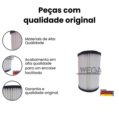 Filtro de Ar WEGA JFA-0H35 - Bongo - Imagem 3