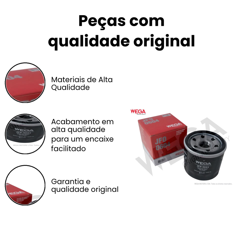 Filtro de Óleo WEGA RAV4 Corolla - Imagem 3