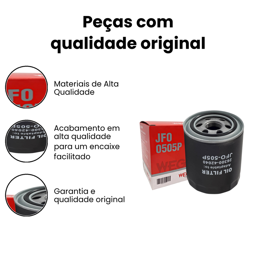 Filtro de Óleo WEGA - PORTER H-1 - Imagem 3