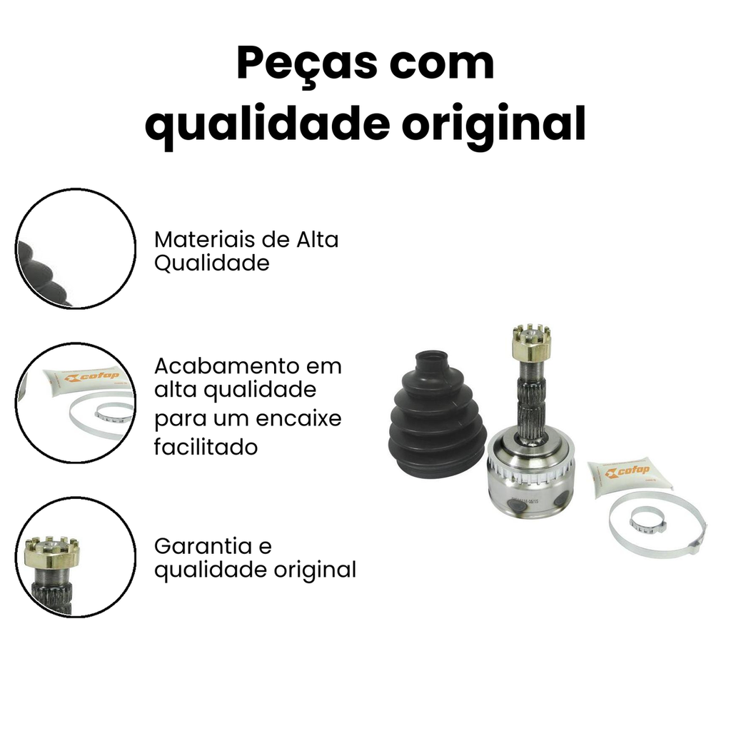 Junta Homocinética Roda (Dir/Esq) COFAP - Corsa/Montana - Imagem 3