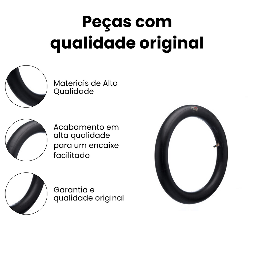 Câmara Ar Aro 18 Dianteira Traseira Honda CG Titan Fan Yamah - Imagem 3