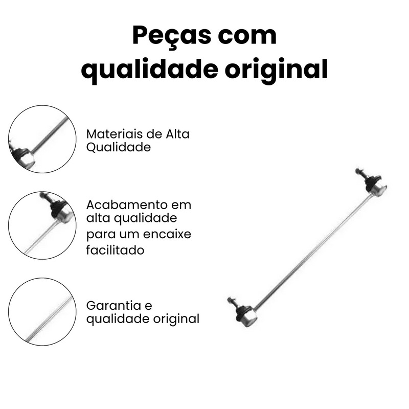 Bieleta Dianteira Direita Esquerda Peugeot 207 2008-2013 - Imagem 3