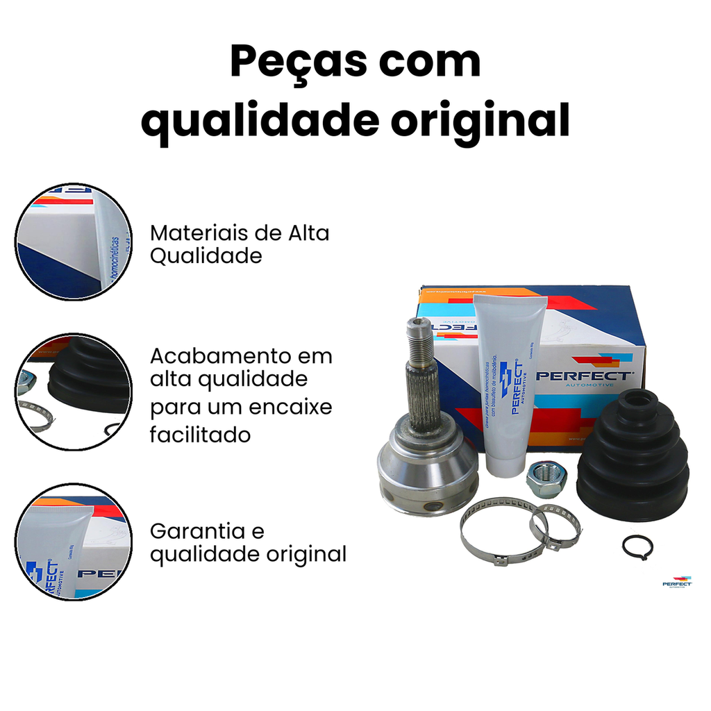 Junta Homocinética de Roda FIORINO ELBA (Dir/Esq) - Imagem 3