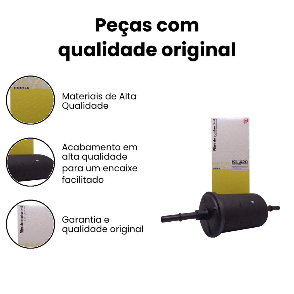 Filtro de Combustível MAHLE KL420 Fiesta Fiesta - Imagem 3