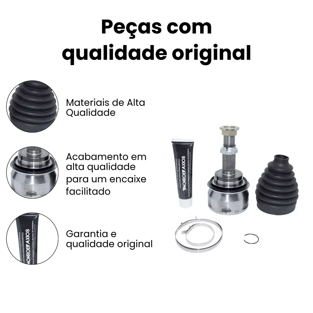 Junta Homocinetica Roda LD LE Toyota Hilux 1992-2024 2.4 2.8 - Imagem 3