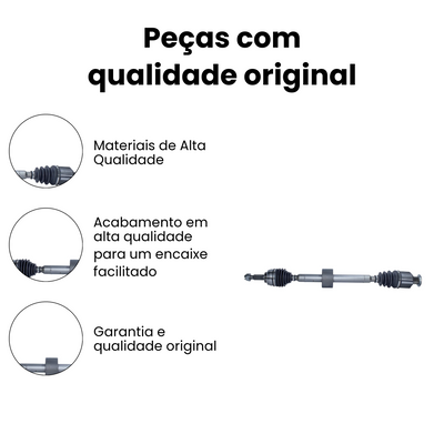 Semi Eixo Lado Direito Renault Sandero - Imagem 3