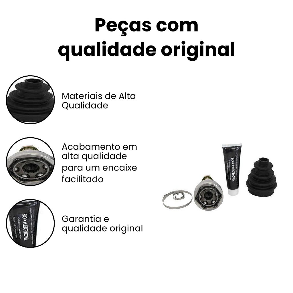 Junta Homocinetica Dianteira LD LE Fiat Palio Siena 1996 a 2 - Imagem 3