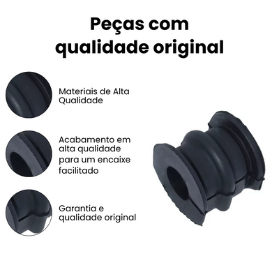 BUCHA DA BARRA ESTABILIZADORA DIANTEIRO DIREITO / ESQUERDO AXIOS NISSAN LT80108 - Imagem 3