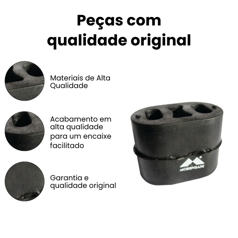 Coxim Silencioso Tras Chevrolet Astra 1995-2011 Cruze 2012-2 - Imagem 3