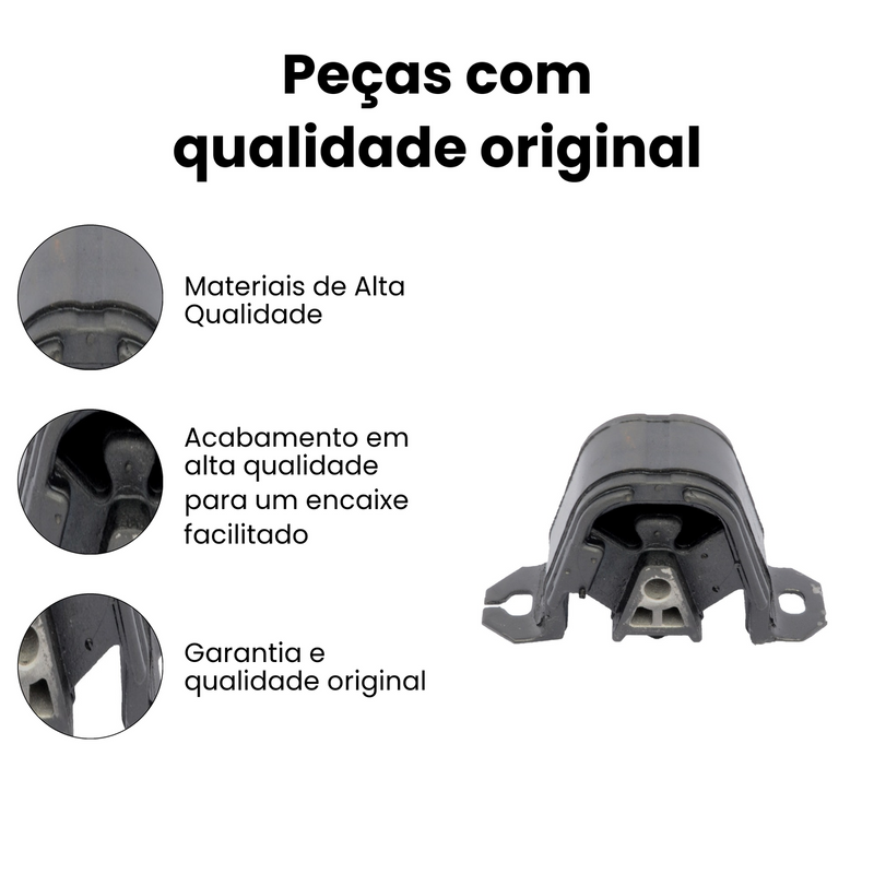 Coxim Motor Tras Dir Esq Chevrolet Celta 2000-2014 Corsa 199 - Imagem 3