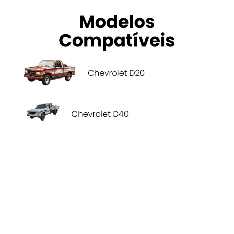 Coxim Cabine Tras Chevrolet D20 1985-1997 D40 1985-1994 - Imagem 4