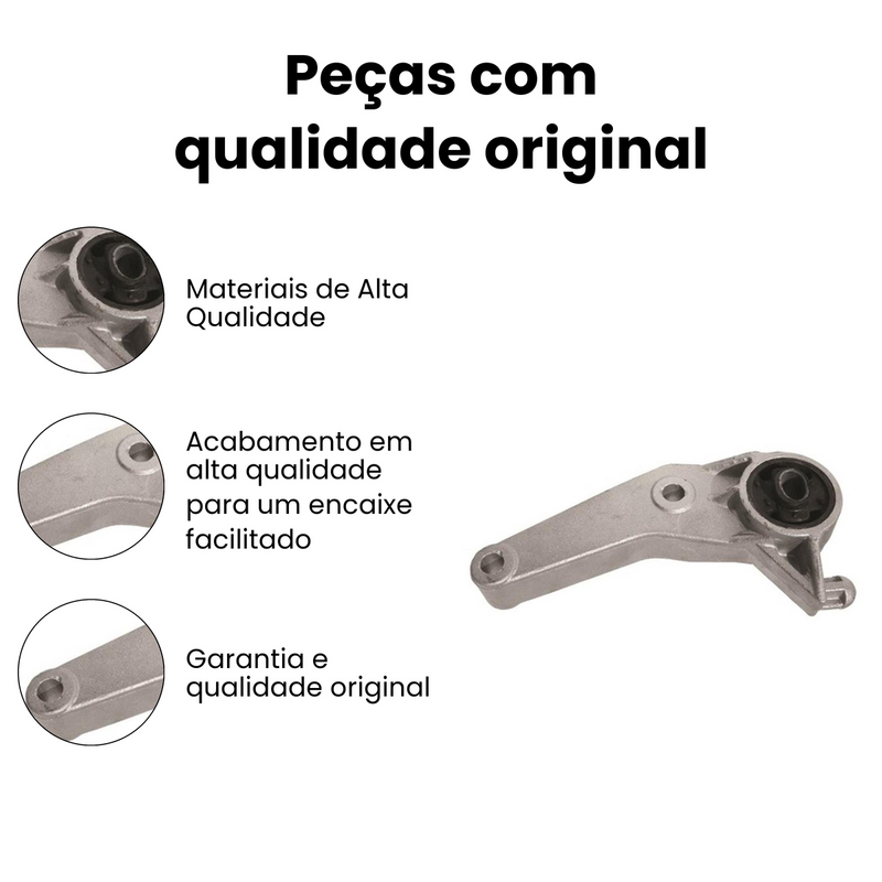 Coxim Motor Tras Inferior Chevrolet Corsa 2002-2012 Meriva M - Imagem 3