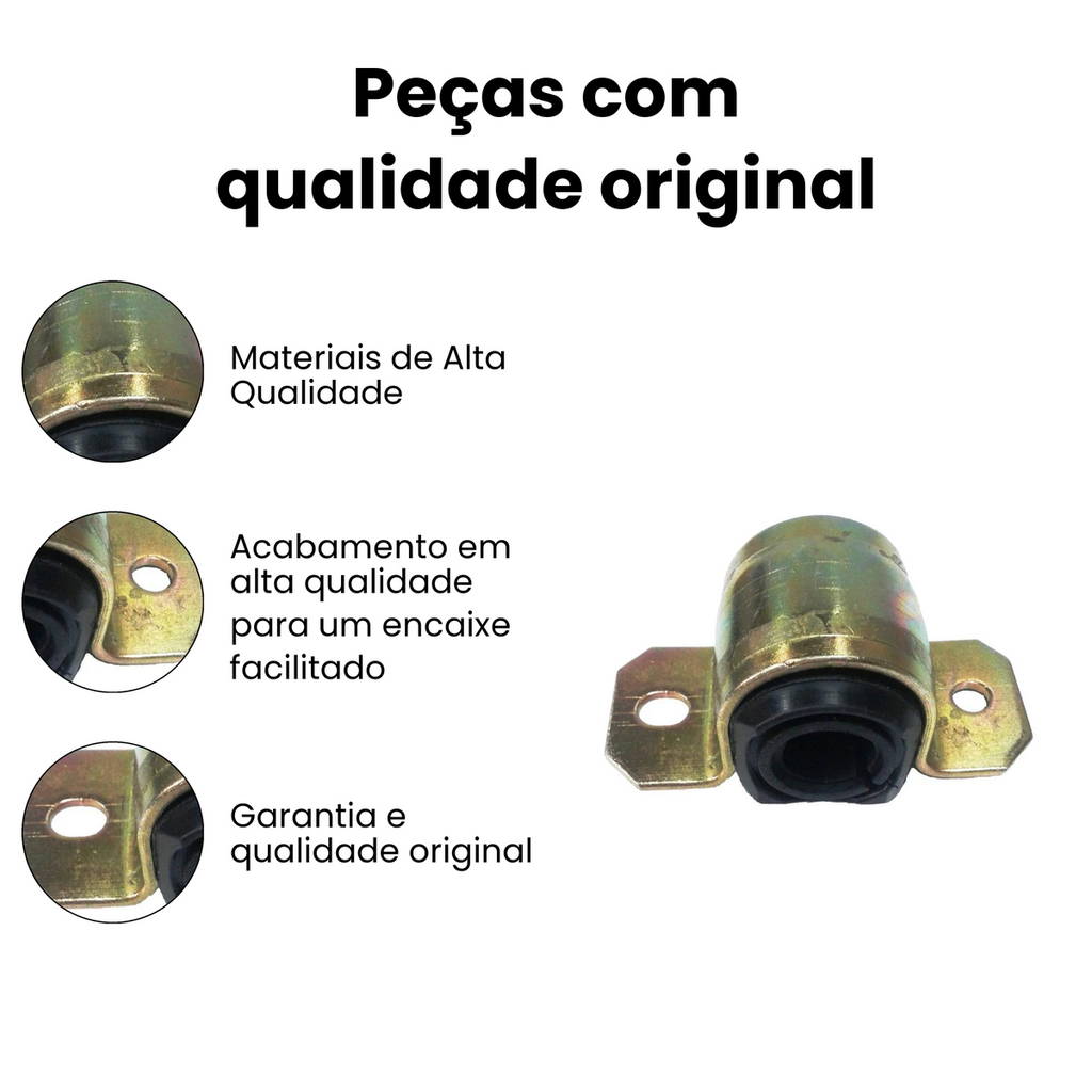BUCHA BARRA ESTABILIZADORA DIANTEIRO DIREITO/ESQUERDO CHEVROLET MB1226K - Imagem 3