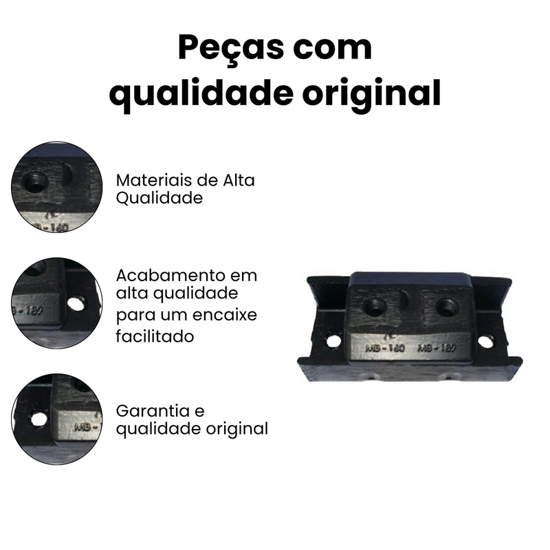 Coxim Câmbio Tras Chevrolet Opala C10 D10 D20 Caravan - Imagem 3