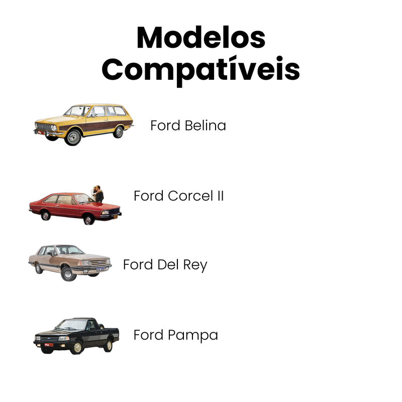 Coxim Motor Diant Dir Esq Ford Belina 78-86 Corcel II 81-91 - Imagem 4